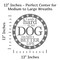 Funny 012" Dog Sign / Wreath Attachment - "I Work Hard so My Dog Can Have Better Life" - Wall / Door Decoration, Craft Accent - Pet Lover Gift